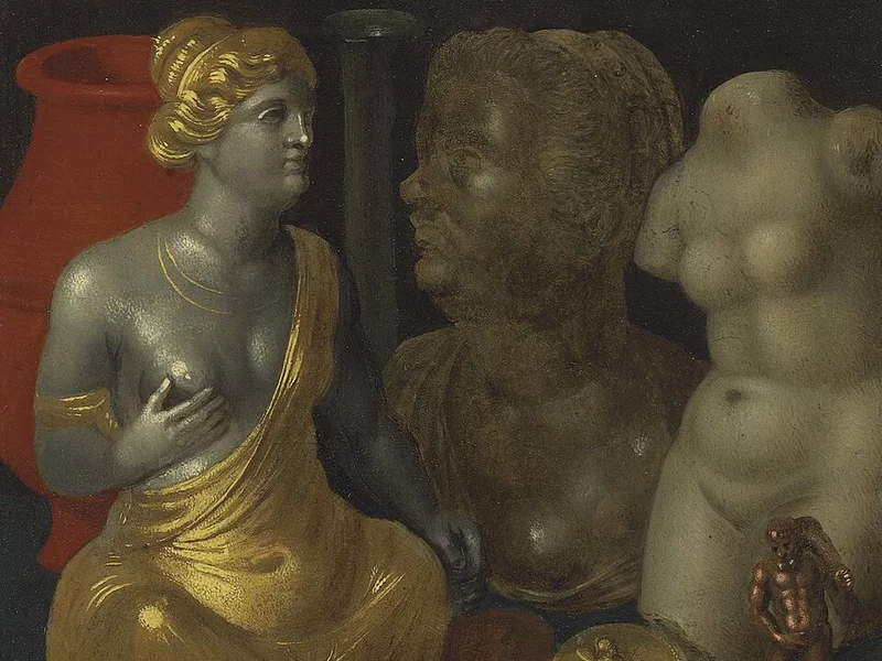 1614-Hendrik van der Borcht - Una collezione di oggetti antichi